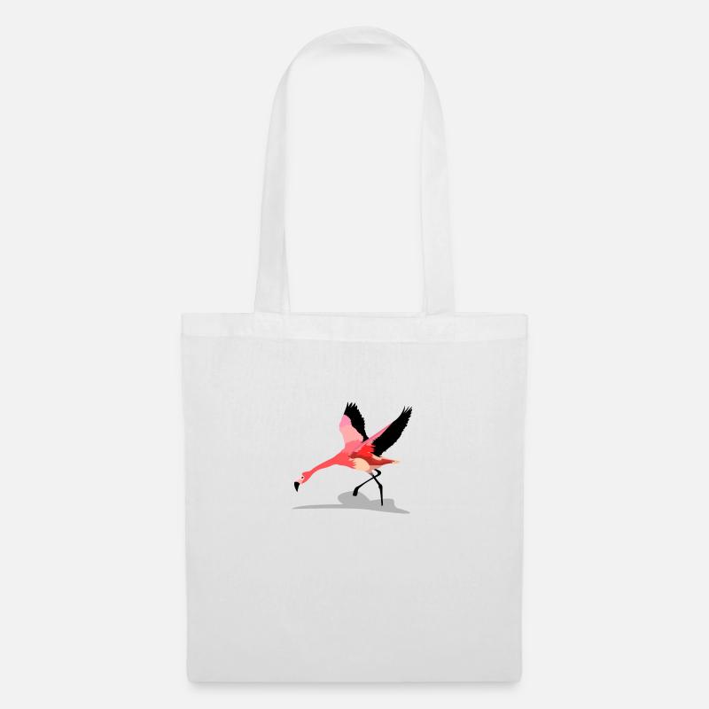 Flamingo - Stoffbeutel - Weiß