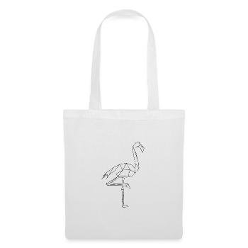 Flamingo Geometrisch - Stoffbeutel - Weiß - Vorne