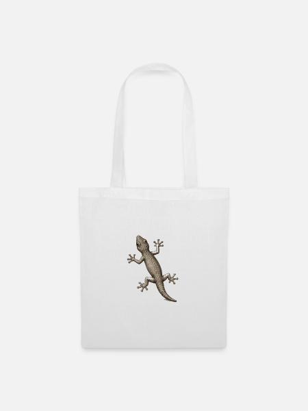 GEEKLEY – Bestiary – Gecko - Stoffbeutel - Weiß