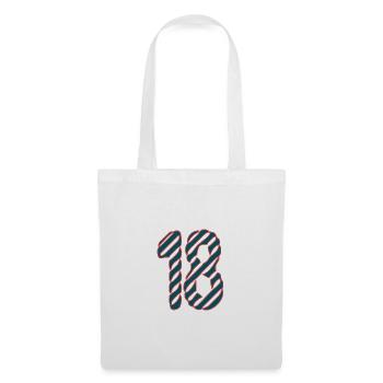 18. 18 YEARS OLD. 18th ANNIVERSARY. BIRTHDAY 18 YEARS. - Tote Bag - white - Front