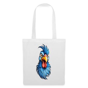 A blue-feathered rooster - Tote Bag - white - Front