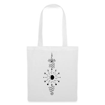 Moon Totem – Symbol der Nachtkraft Lunargeist - Sac en tissu - blanc - Devant