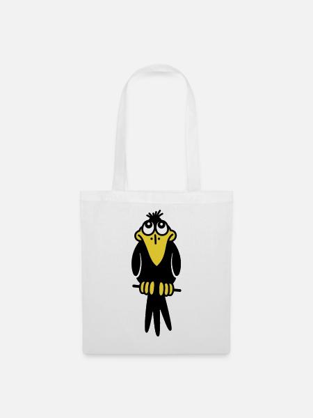 Mr. Crow - Stoffbeutel - Weiß