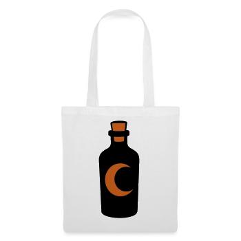 Halbmond Zaubertrank Flasche - Stoffbeutel - Weiß - Vorne