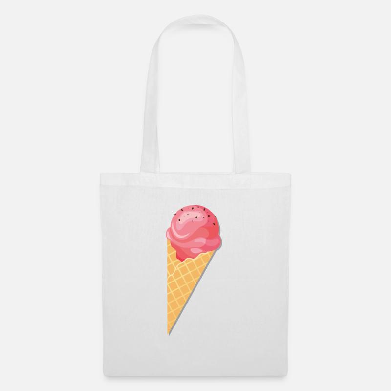 Eiscreme - Stoffbeutel - Weiß