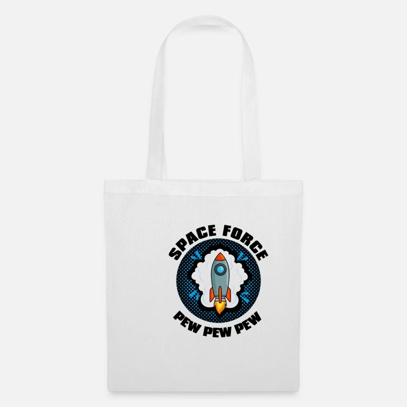 space force pew pew pew - Tote Bag - white