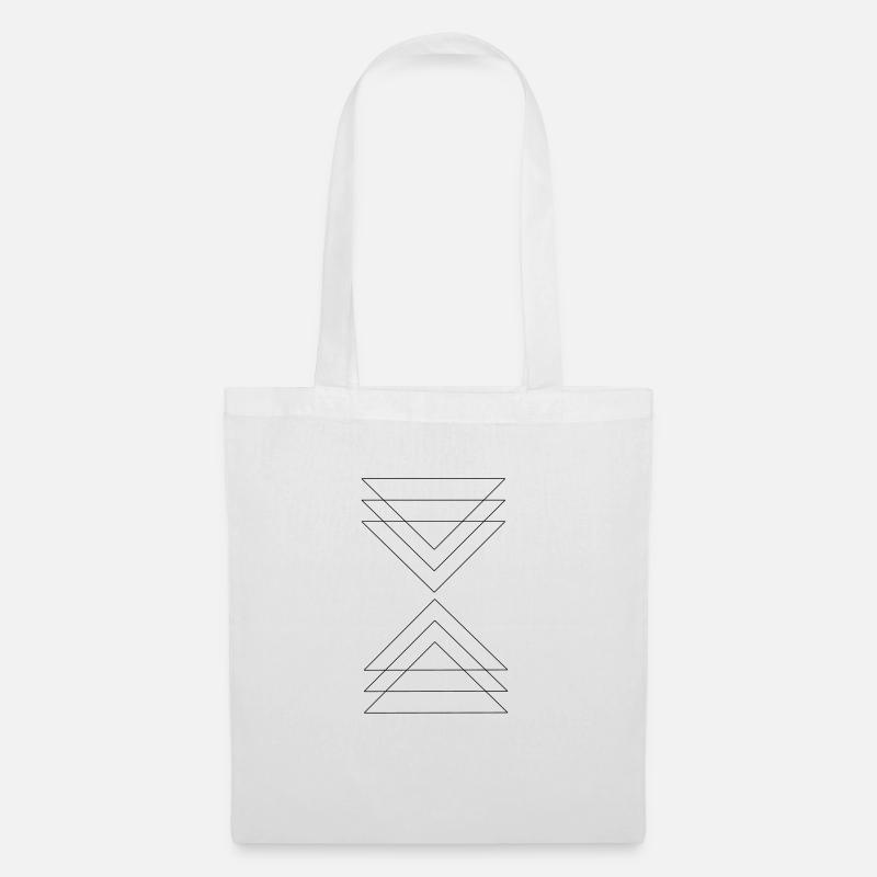 triangle - Sac en tissu - blanc