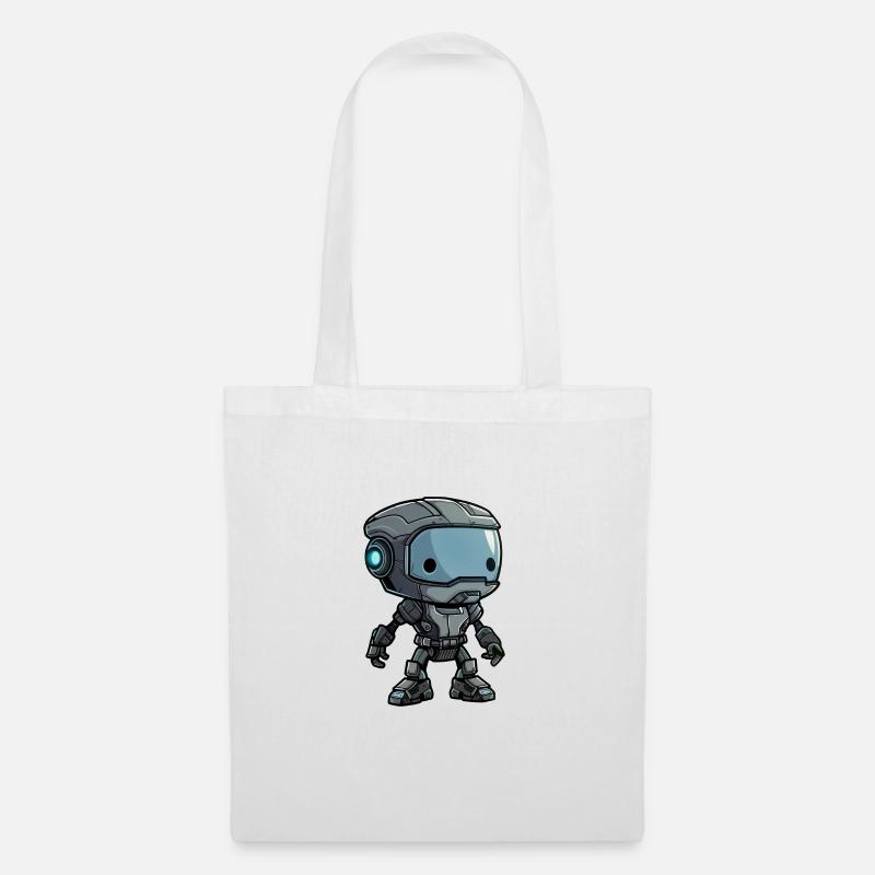 Roboter Little - Stoffbeutel - Weiß