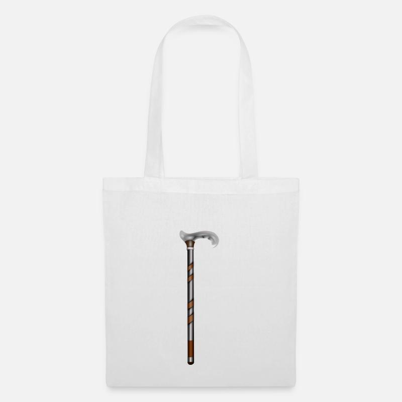 walking stick - Tote Bag - white
