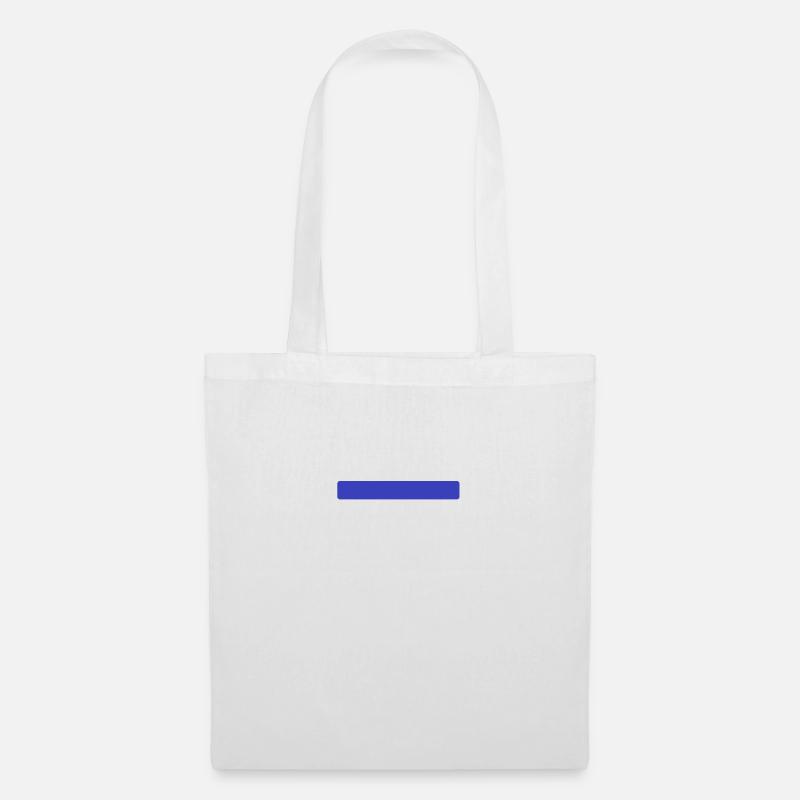 Blue stripe - Tote Bag - white