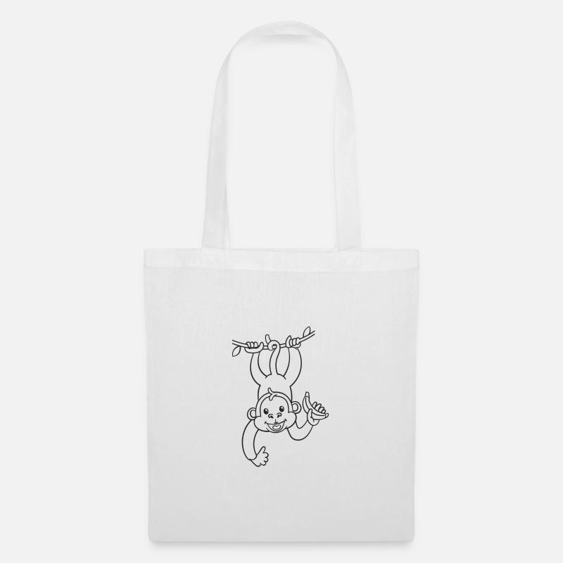 Monkey, monkey, banana, gift - Tote Bag - white
