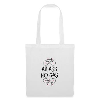 Tous Ass Non Gaz - chemise non seulement pour les cyclistes - Sac en tissu - blanc - Devant