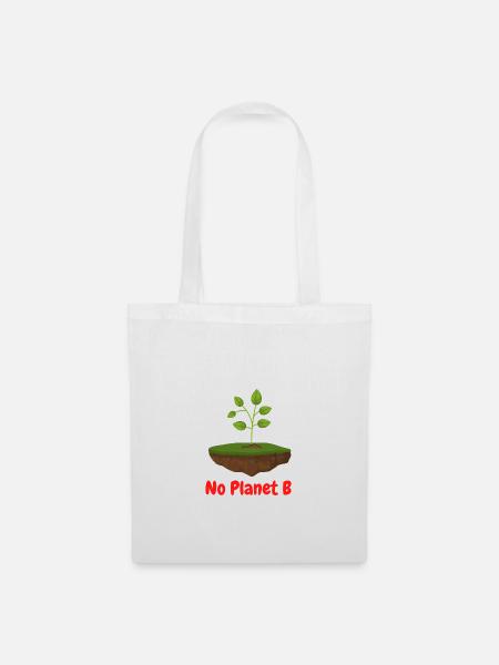 No Planet B - Stoffbeutel - Weiß