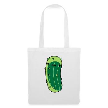 small cucumber with - Tote Bag - white - Front