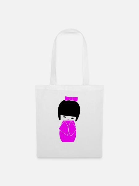 kokeshi - Tote Bag - white