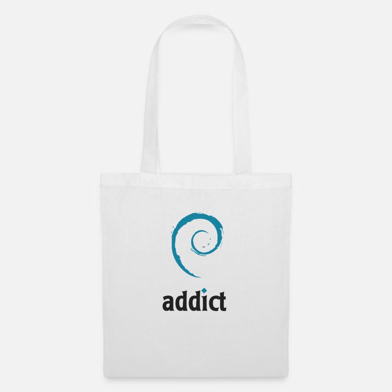 DebianAddict - Tote Bag - white