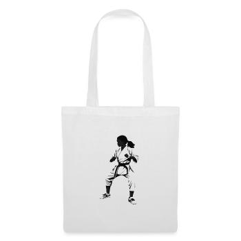 Karate Girl Fighter - Martial Arts Sports Sticker - Tote Bag - white - Front