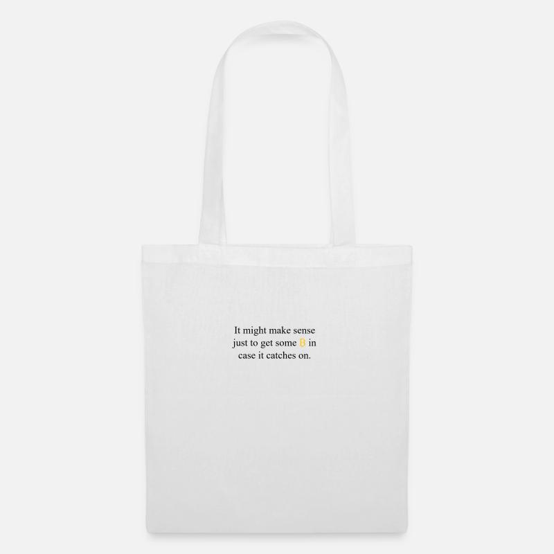 ₿TeeSee - Sac en tissu - blanc