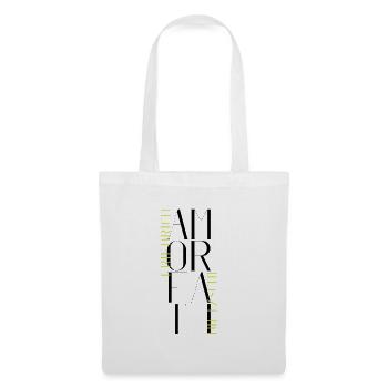 Cupid Fati - Aimez votre destin - Nietzsche - Sac en tissu - blanc - Devant