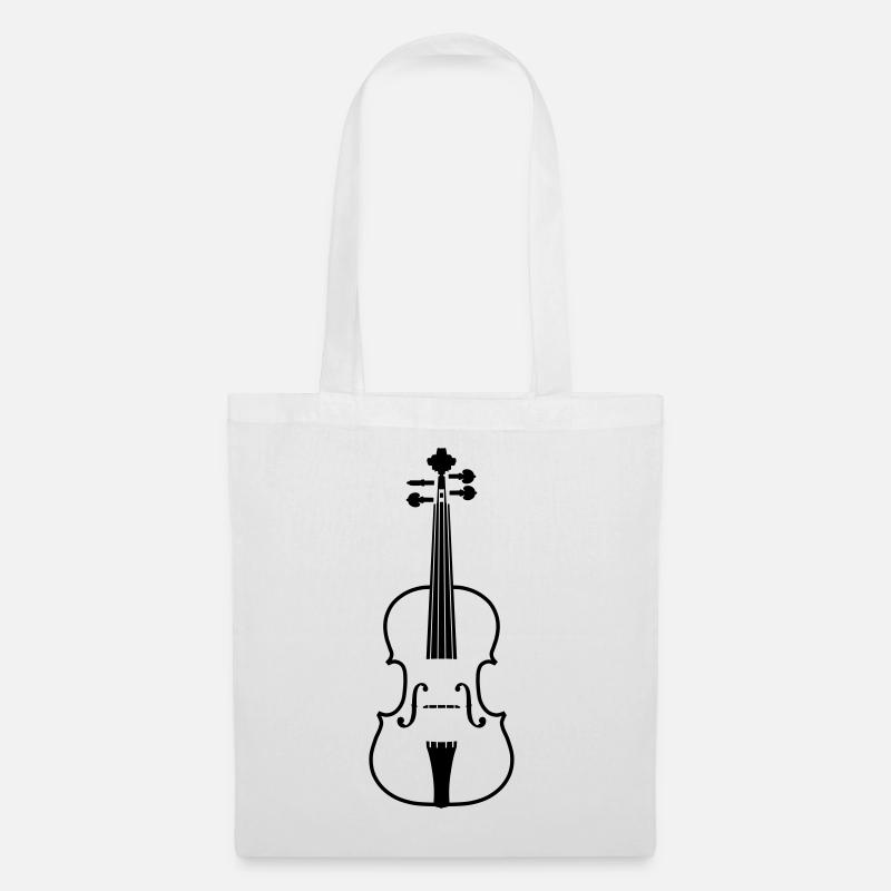 violon - Sac en tissu - blanc