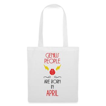 Genies are born in April - Anniversary - Tote Bag - white - Front