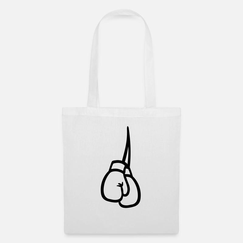 Boxe Gant - Sac en tissu - blanc