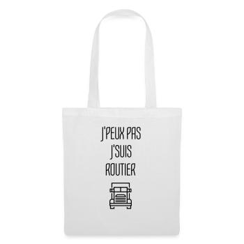 Routier / Chauffeur Poids-lourd / Camion / - Sac en tissu - blanc - Devant