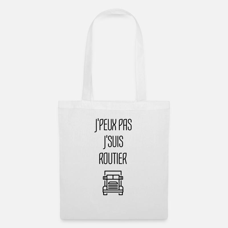 Routier / Chauffeur Poids-lourd / Camion / - Sac en tissu - blanc
