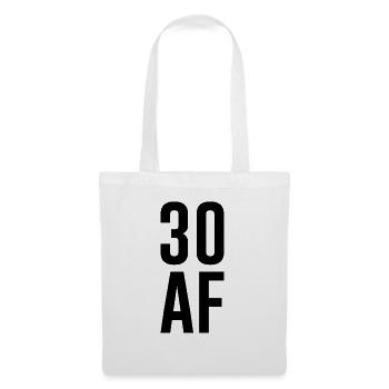 Citation d’idée cadeau pour le 30e anniversaire - Sac en tissu - blanc - Devant
