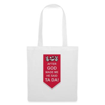 after god made me - Stoffbeutel - Weiß - Vorne