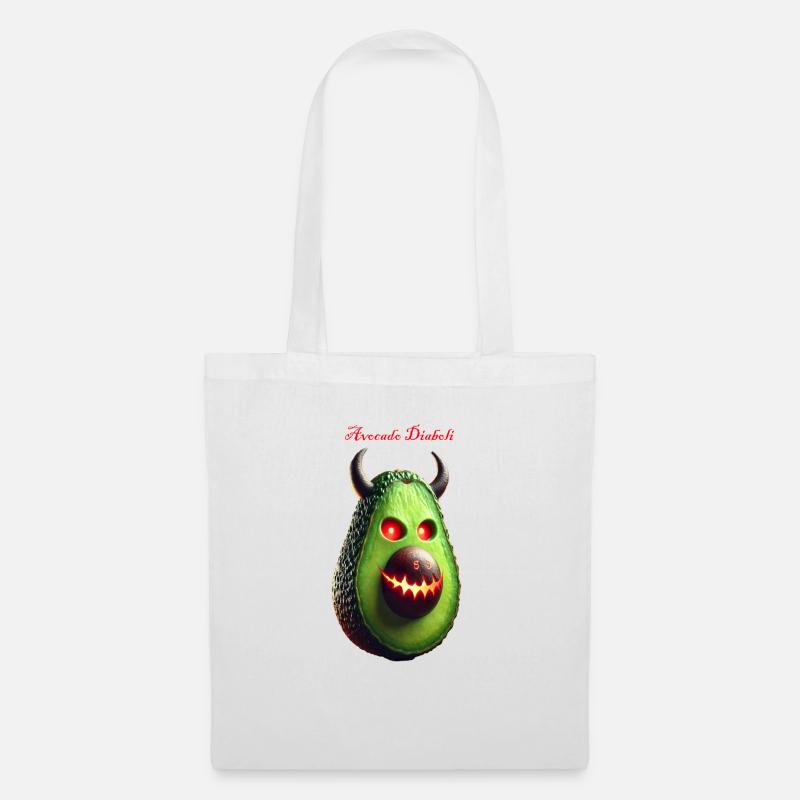 Avocado Diaboli - Stoffbeutel - Weiß