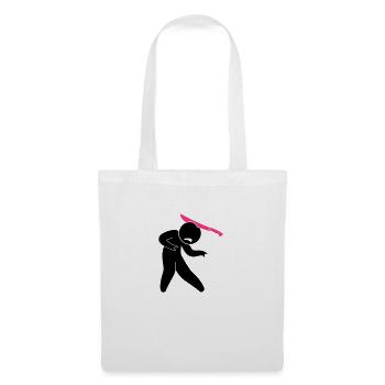 A zombie in the head with a machete - Tote Bag - white - Front