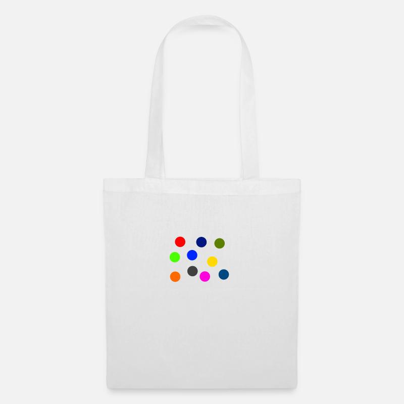 Colorful dots - Tote Bag - white