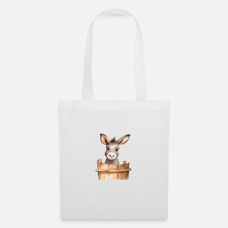 cute donkey for the donkey class in elementary school - Tote Bag - white