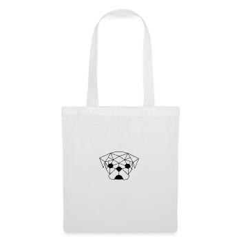 Pug Geometric Line - Tote Bag - white - Front