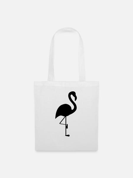 flamingo design - Stoffbeutel - Weiß