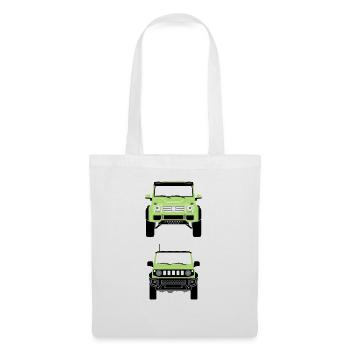 Gros G et bébé G - Sac en tissu - blanc - Devant
