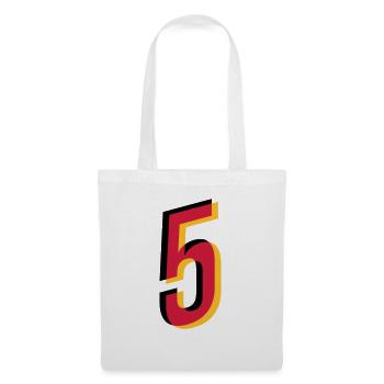 5 Number Germany Jersey Number Black Red Gold - Tote Bag - white - Front