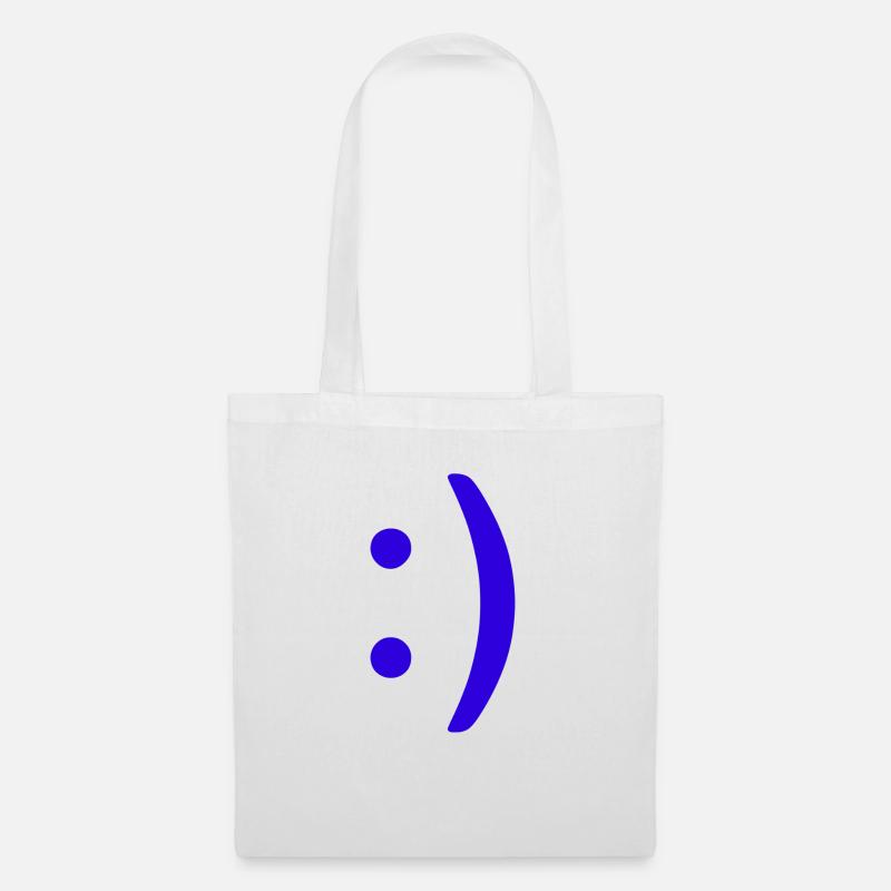 Smile!! :) - Stoffbeutel - Weiß