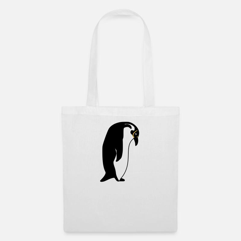 Pinguin - Stoffbeutel - Weiß