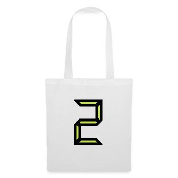 2. HAPPY BIRTHDAY. JOYEUX ANNIVERSAIRE. CHIFFRE - Sac en tissu - blanc - Devant
