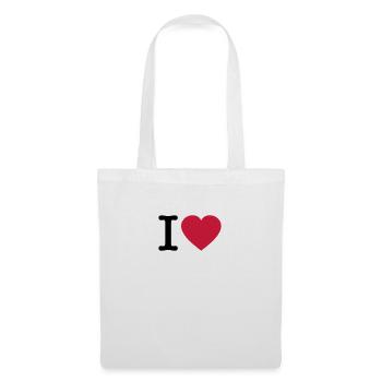 i love you eigener Text - Stoffbeutel - Weiß - Vorne