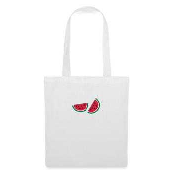 Halb watermelon_fruits - Stoffbeutel - Weiß - Vorne