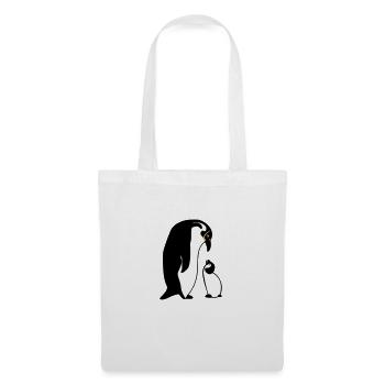 manchot - Sac en tissu - blanc - Devant
