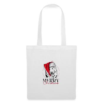 Père Noël Joyeux Noël Chiens Wilsigns - Sac en tissu - blanc - Devant