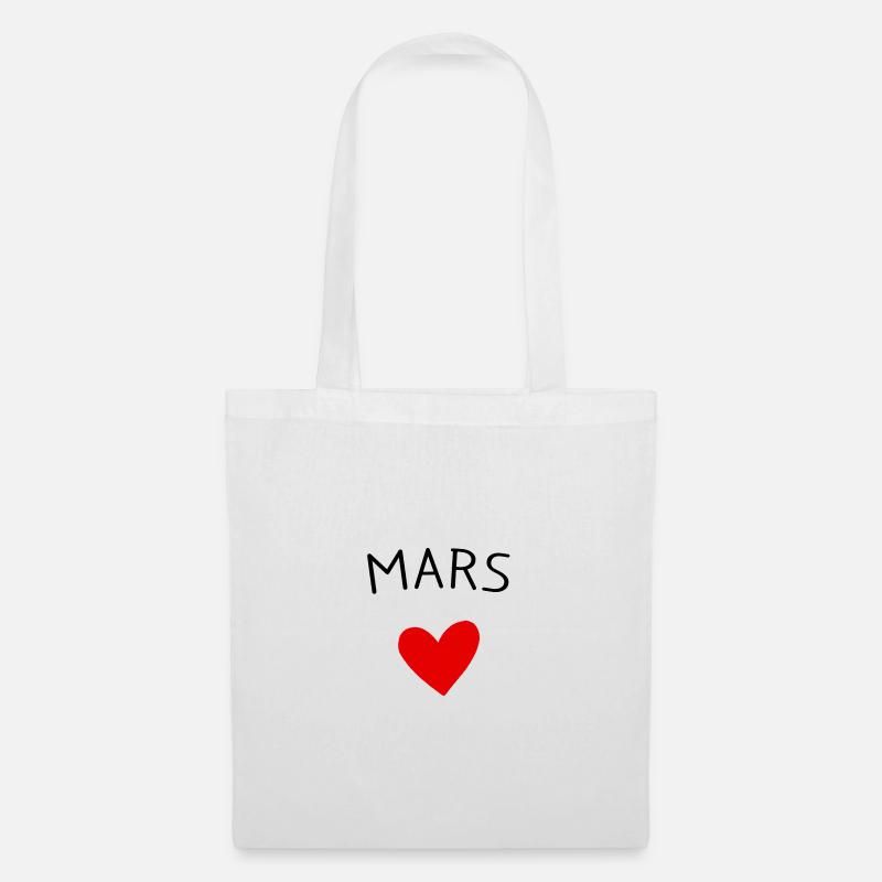 Mama Mars – Baby auf dem Weg ❤️ - Stoffbeutel - Weiß