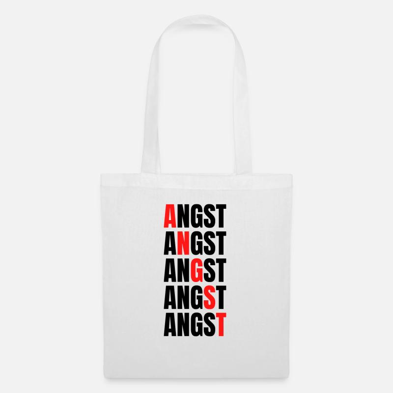 Angst - Stoffbeutel - Weiß