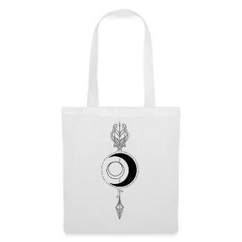 Lune avec flèche Déesse Diana Déesse de la lune - Sac en tissu - blanc - Devant