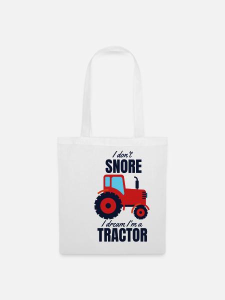 Traktor - Stoffbeutel - Weiß