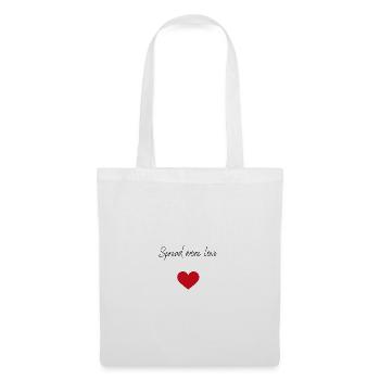 Spread more love - Stoffbeutel - Weiß - Vorne